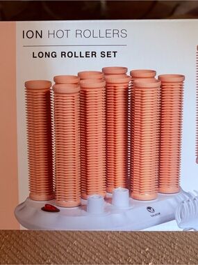 ION Hot Rollers Long Roller Set - Peach